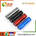 Factory Supply Cheap Aluminium Alloy Colorful Gift Mini 9 Led Torch Usage 3 * AAA Batterie Bright Small Emergency Flashlight